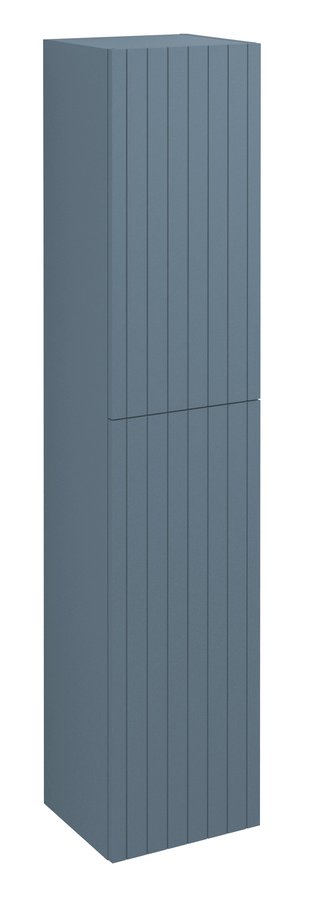 Sapho Espace kolomkast met 2 deuren 35x32x175cm blauw ribbel