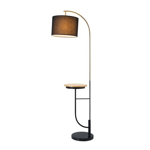 Teamson Home Staande Lamp Met Tafel Zwart Vn-l00071b-eu