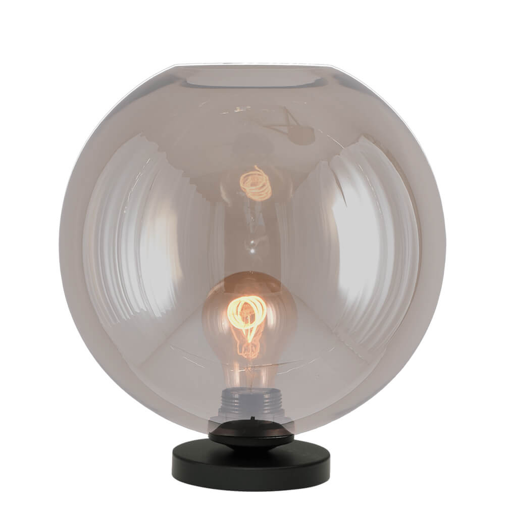 Masterlight Tafellamp Bella 2 met Ø 25cm goud glas 4980-05-02-25