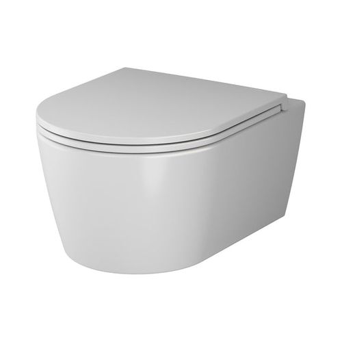 Am.pm - Spülrandloses wc Toilette für Gäste-WC Hänge-WC FlashClean aus Keramik Wand-WC CFA1700SC Func FlashClean Spülrandloses Wand-WC mit