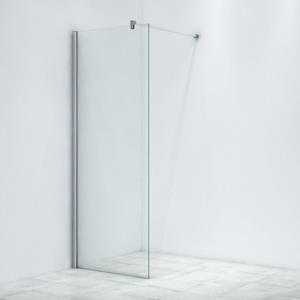 Saniclass Bellini Inloopdouche - 80x225cm - veiligheidsglas - antikalk - extra hoog - chroom WR80-225-C/C