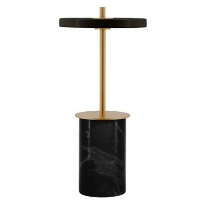 Umage Asteria Move Mini tafellamp LED oplaadbaar zwart marmer