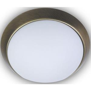 Niermann Plafondlamp Opal matt, Dekorring Altmessing, 40 cm, HF Sensor, LED (1 stuk)