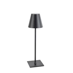 Light Trend Moderne tafellamp zwart 3-staps dimbaar oplaadbaar - Tazza