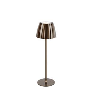 Light Trend Moderne tafellamp brons 3-staps dimbaar oplaadbaar - Dolce