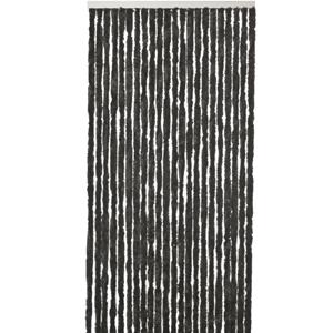 Merkloos Vliegengordijn/deurgordijn kattenstaart zwart 90 x 220 cm -
