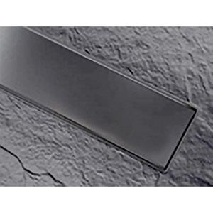 Xenz Soft douchebakafvoer Linear cover mat zwart STLDC-29
