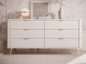 Mobistoxx Dressoir LANOPI 6 lades beige