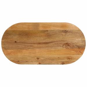 VidaXL Tafelblad ovaal 120x60x3,8 cm massief mangohout