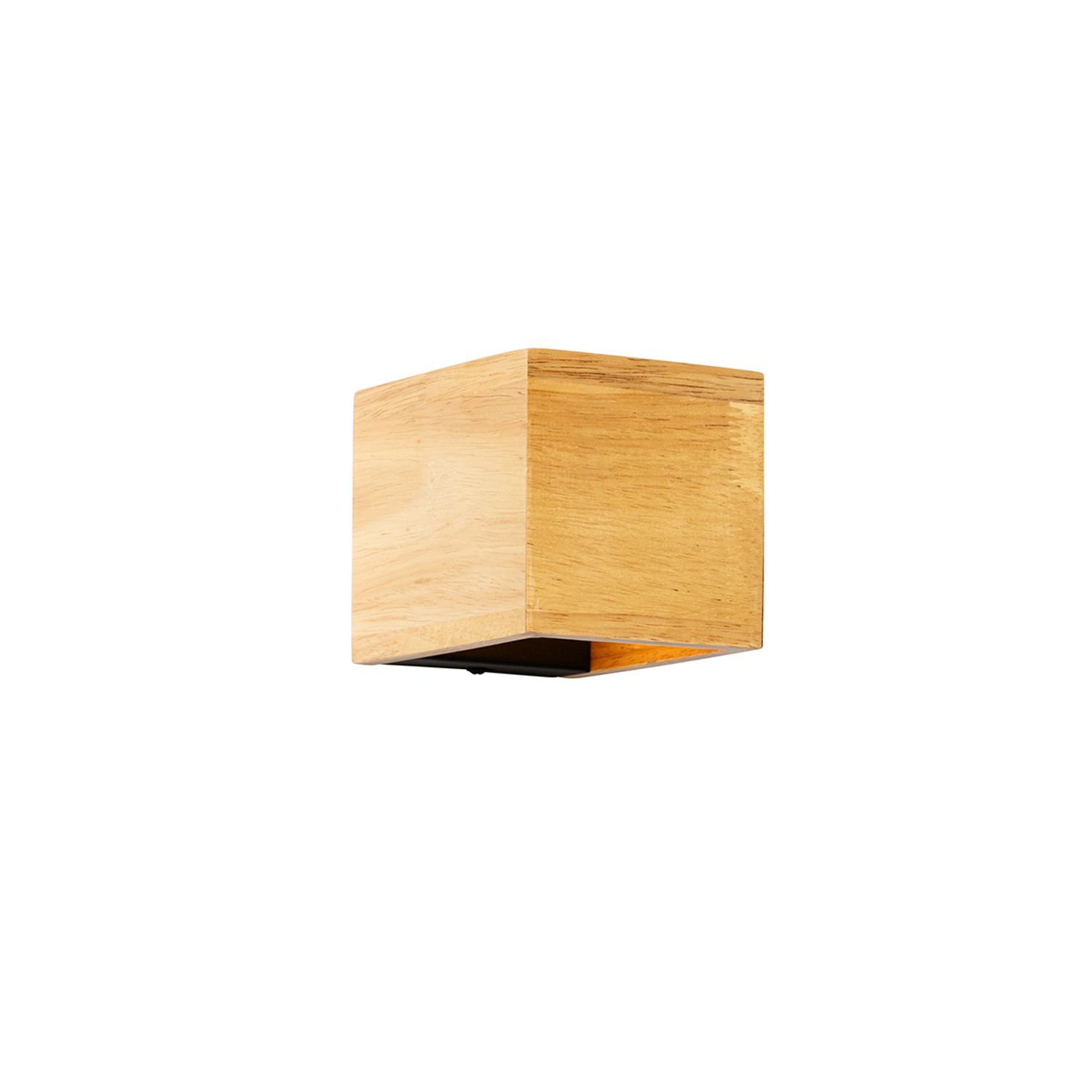 Qazqa Smart Wandlamp Eiken Hout Incl. Wifi G9 - Transfer