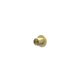 IVY Concord Afbouwdeel - doorstroom inbouwstopkraan - symmetry - rond rozet - RVS316 - geborsteld mat goud PVD 6201222