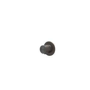 IVY Concord Afbouwdeel - doorstroom inbouwstopkraan - symmetry - rond rozet - RVS316 - geborsteld carbon black PVD 6201224
