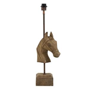 Light & Living  Lampvoet Horse - 27x14.5x68cm - Bruin