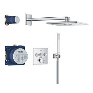 Grohe Grohtherm Smartcontol Perfect Cube Doucheset - inbouw thermostaat - hoofdoucheset - 31cm - chroom 34873000