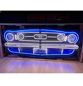 Fiftiesstore 1966 Ford Mustang Voorkant Neon Verlichting 152 x 57 cm