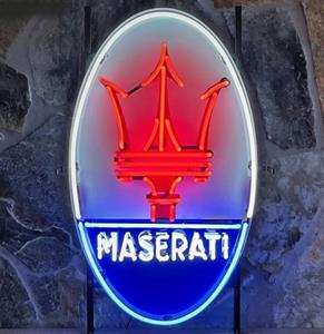 Fiftiesstore Maserati Logo Neon Verlichting