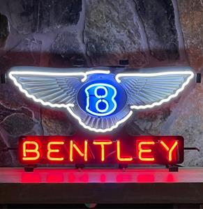 Fiftiesstore Bentley Logo Neon 80 x 45 cm