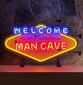 Fiftiesstore Welcome to my Fabulous Man Cave Neon 71 x 41 cm