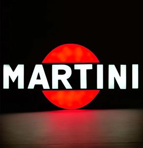 Fiftiesstore Martini Lichtreclame Groot - 140 x 70cm