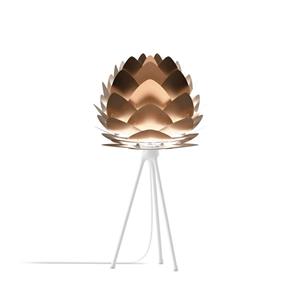Umage Aluvia Mini tafellamp brushed bronze - met tripod wit - Ø 40 cm