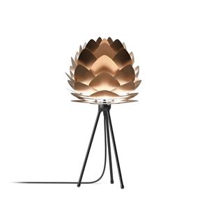 Umage Aluvia Mini tafellamp brushed bronze - met tripod zwart - Ø 40 cm