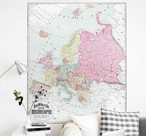 Tenstickers Kaart van Europa 1900 muursticker