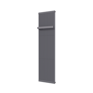 Vipera Corrason enkele badkamerradiator 50 x 180 cm centrale verwarming antraciet grijs zijaansluiting 1.649W