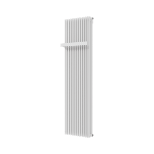 Vipera Corrason dubbele badkamerradiator 50 x 180 cm centrale verwarming hoogglans wit zij- en middenaansluiting 2.857W