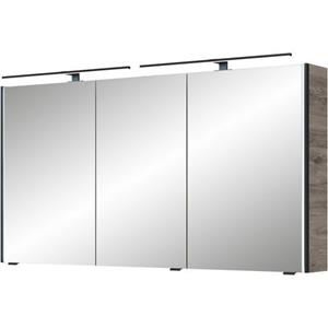 Saphir Spiegelkast Serie 7045 Badezimmer-Spiegelschrank inkl. LED-Beleuchtung, 3 Türen