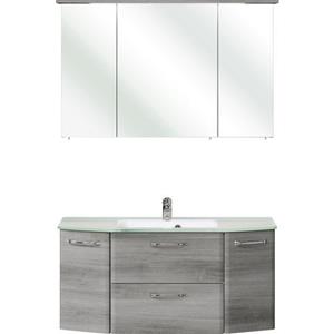 Saphir Badkamerserie Quickset 328 Spiegelkast inclusief ledverlichting, wastafelonderkast-combinatie (2-delig)