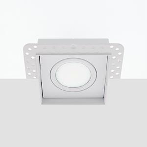 Letsleds.nl Bella Ondiepe LED trimless spot kantelbaar 5Watt vierkant WIT IP65 dimbaar - interne driver