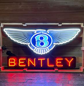 Fiftiesstore Bentley Logo Neon XL 100 x 53 cm