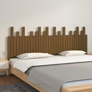 VidaXL Hoofdbord wandmontage 204x3x80 cm grenenhout honingbruin