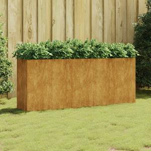 VidaXL Plantenbak verhoogd 200x40x80 cm cortenstaal