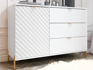 Mobistoxx Dressoir LEMIRUS 1 deur 3 lades wit