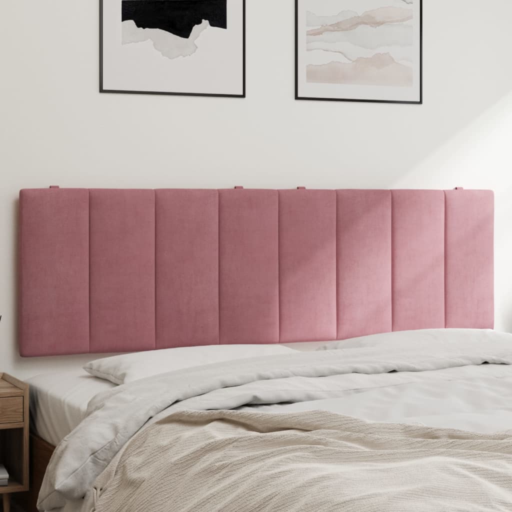 vidaxl Hoofdbordkussen 160 cm fluweel roze