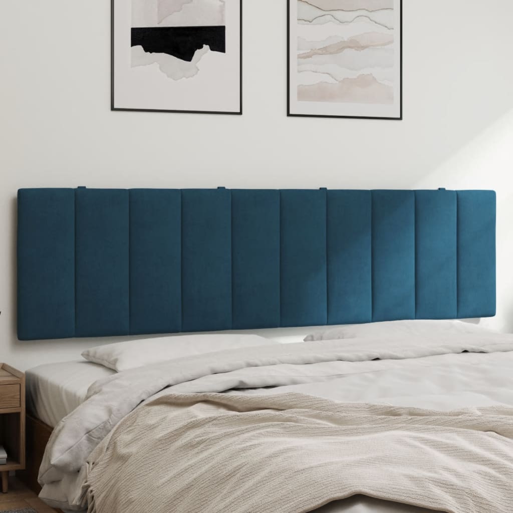 vidaxl Hoofdbordkussen 180 cm fluweel blauw