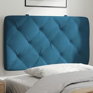 VidaXL Hoofdbordkussen 90 cm fluweel blauw