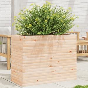 VidaXL Plantenbak 90x40x68,5 cm massief grenenhout