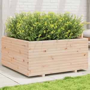 VidaXL Plantenbak 100x100x49,5 cm massief grenenhout