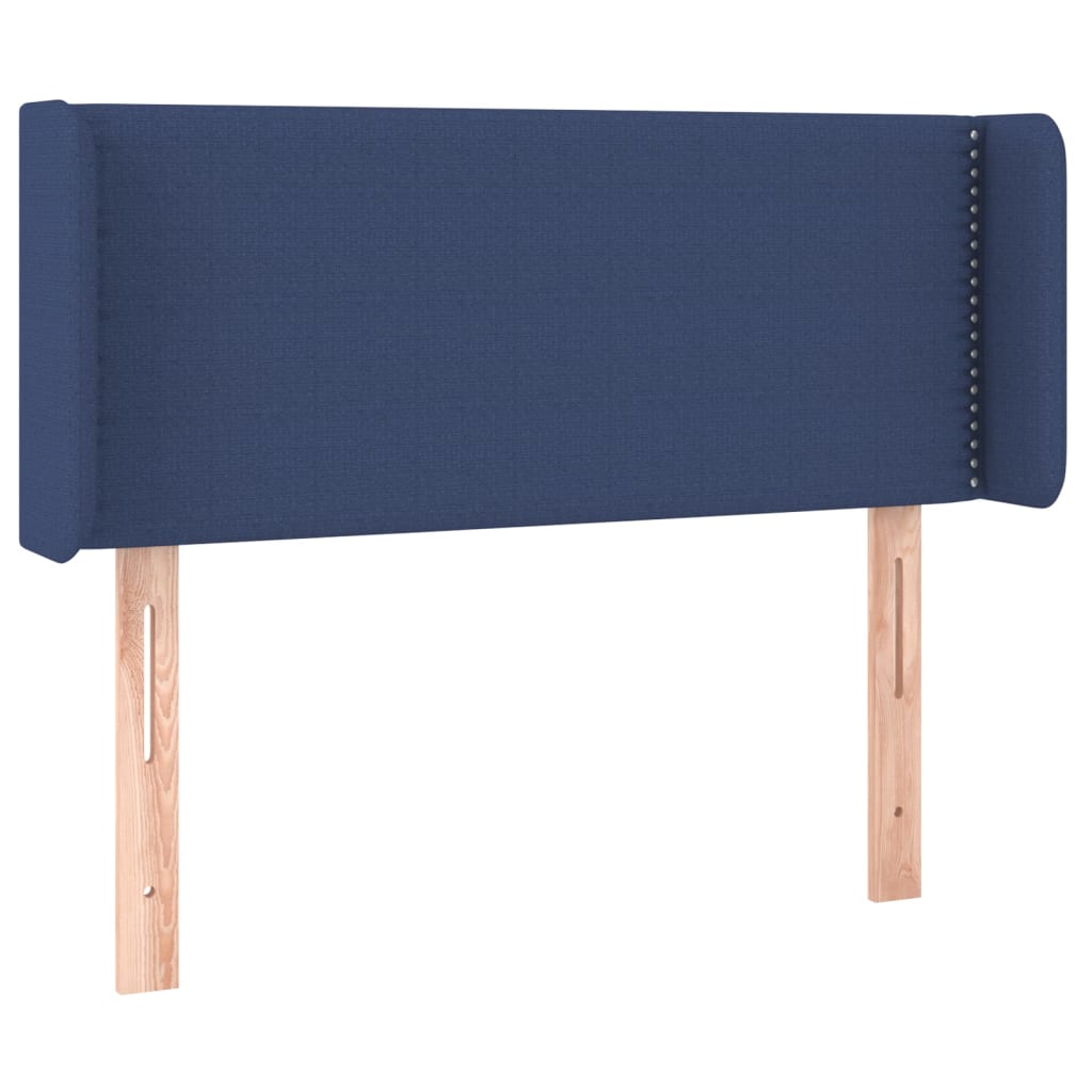 vidaXL Hoofdbord LED 103x16x78/88 cm stof blauw