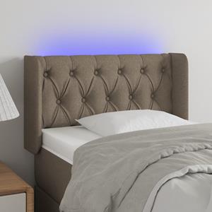 VidaXL Hoofdbord LED 83x16x78/88 cm stof taupe