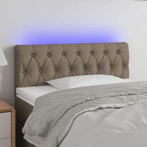 VidaXL Hoofdbord LED 100x7x78/88 cm stof taupe