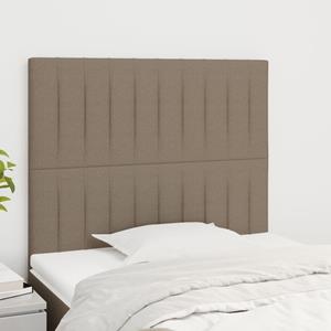 VidaXL Hoofdborden 2 st 90x5x78/88 cm stof taupe 8720287244202