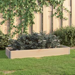 VidaXL Plantenbak verhoogd 50x150 cm massief grenenhout