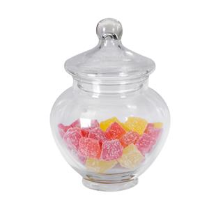 Excellent Houseware Snoeppot/voorraadpot Sweets - 2200 ml - glas - met luchtdichte deksel - D14 x H19 cm -