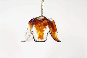 Whoppah Vintage Italian pendant lamp Brass/Glass - Tweedehands