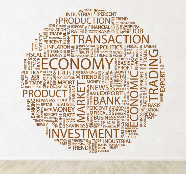 Tenstickers Business Finance Concept tekst sticker