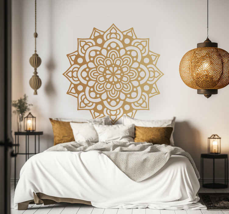 Tenstickers Stickers bloemenpatroon Luxe arabesque mandala