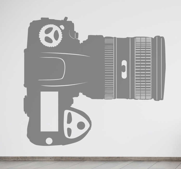 Tenstickers Sticker digitale camera met grote lens